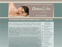 Tablet Screenshot of dermavitamedispa.com